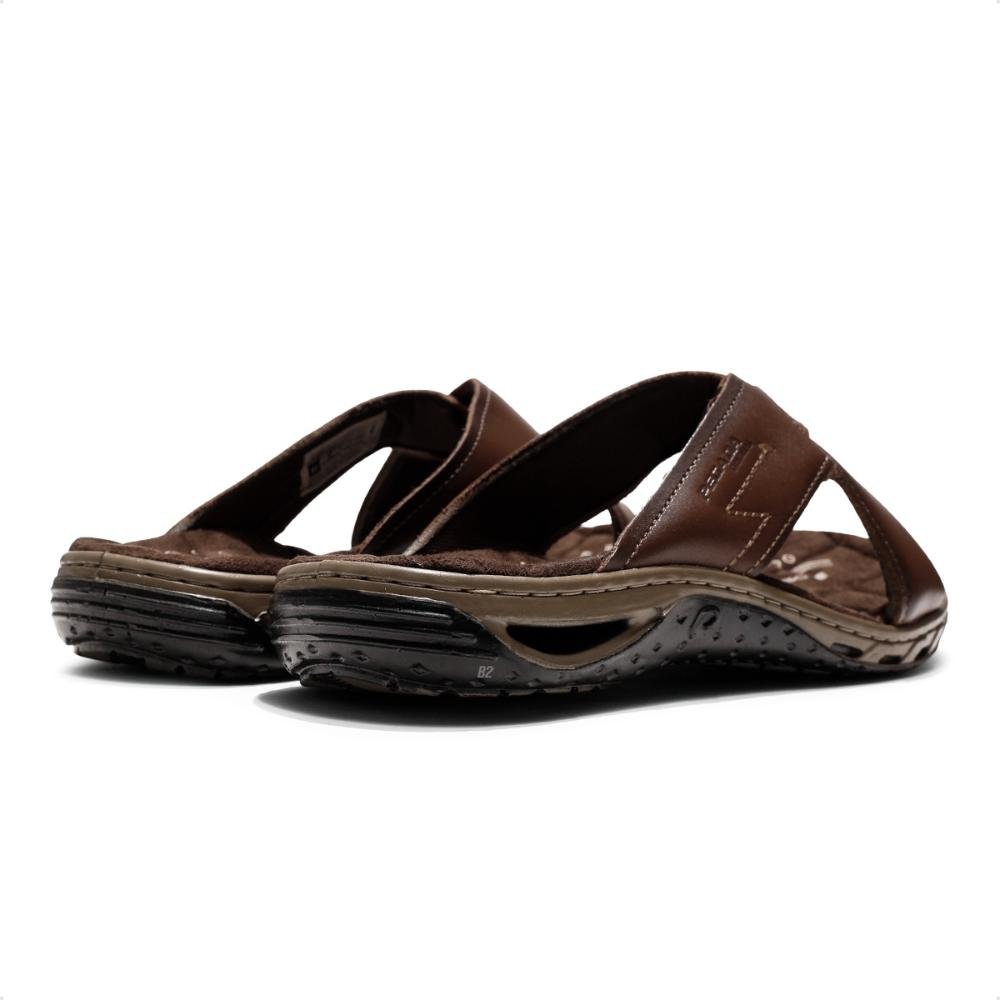 Chinelo Pegada Tiras Masculino Marrom Tabaco 5