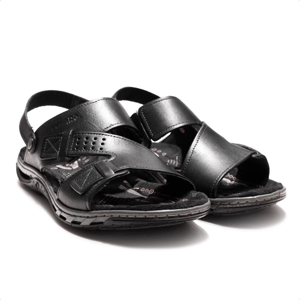 Sandália Pegada Tiras Masculina Preto 3