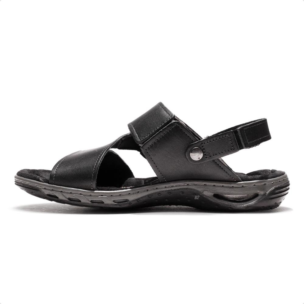 Sandália Pegada Tiras Masculina Preto 2
