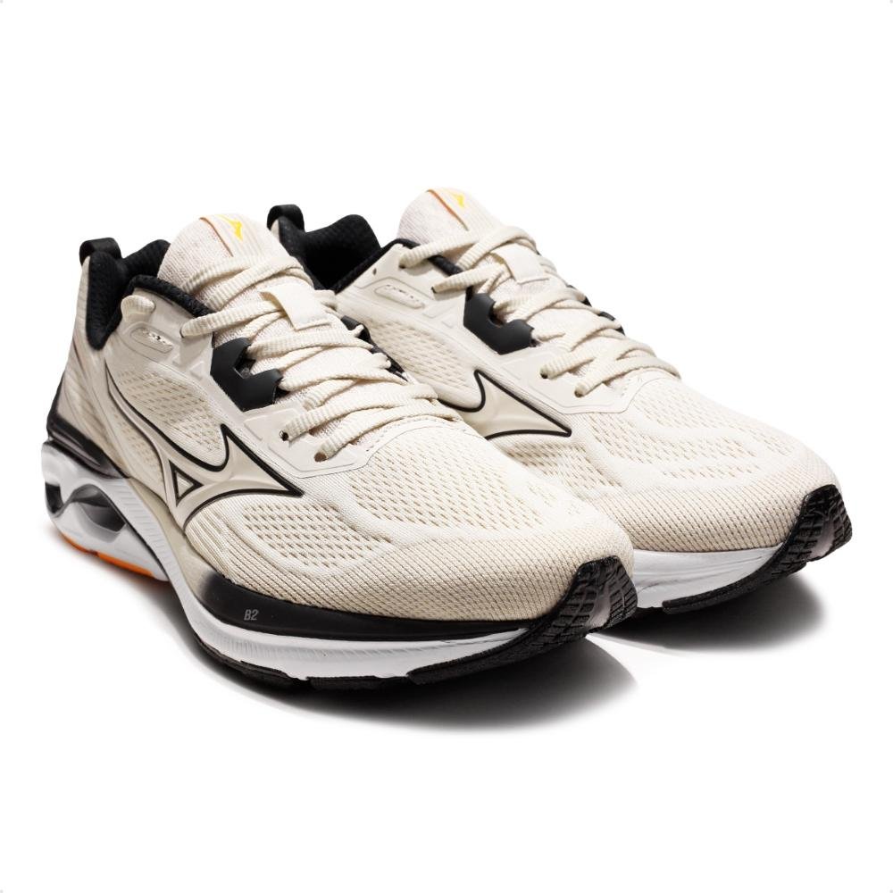 Tênis Mizuno Wave Dynasty 7 Masculino Bege/Preto 3
