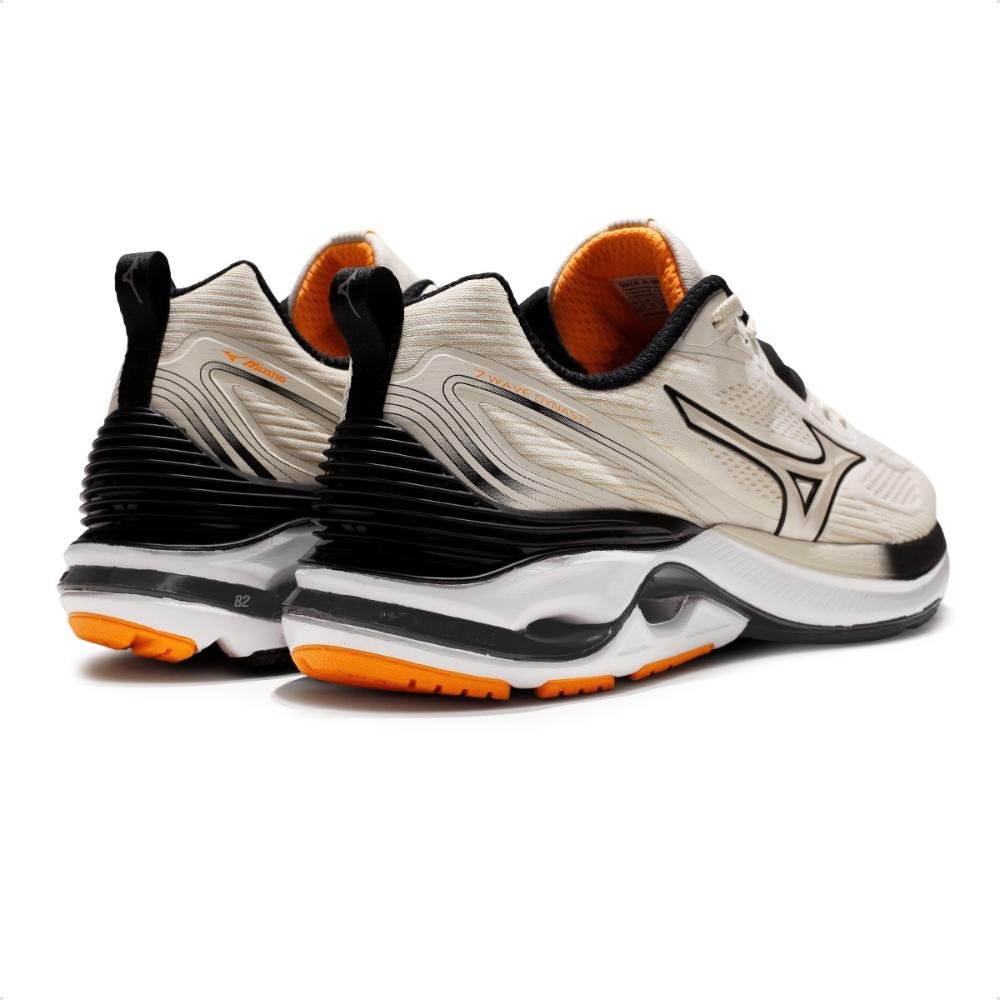 Tênis Mizuno Wave Dynasty 7 Masculino Bege/Preto 5