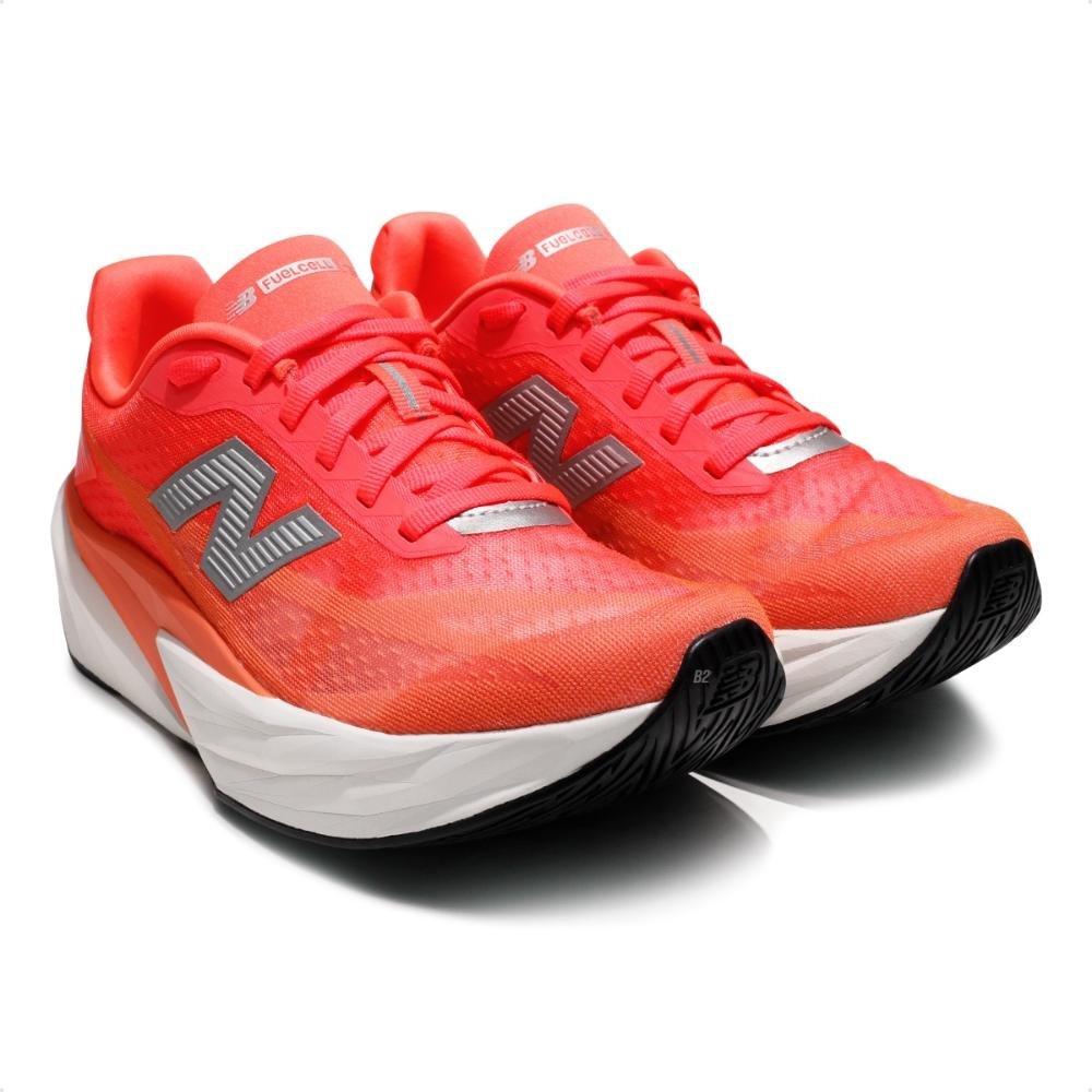 Tenis New Balance Fuelcell Rebel V5 Feminino Vermelho/Laranja 3