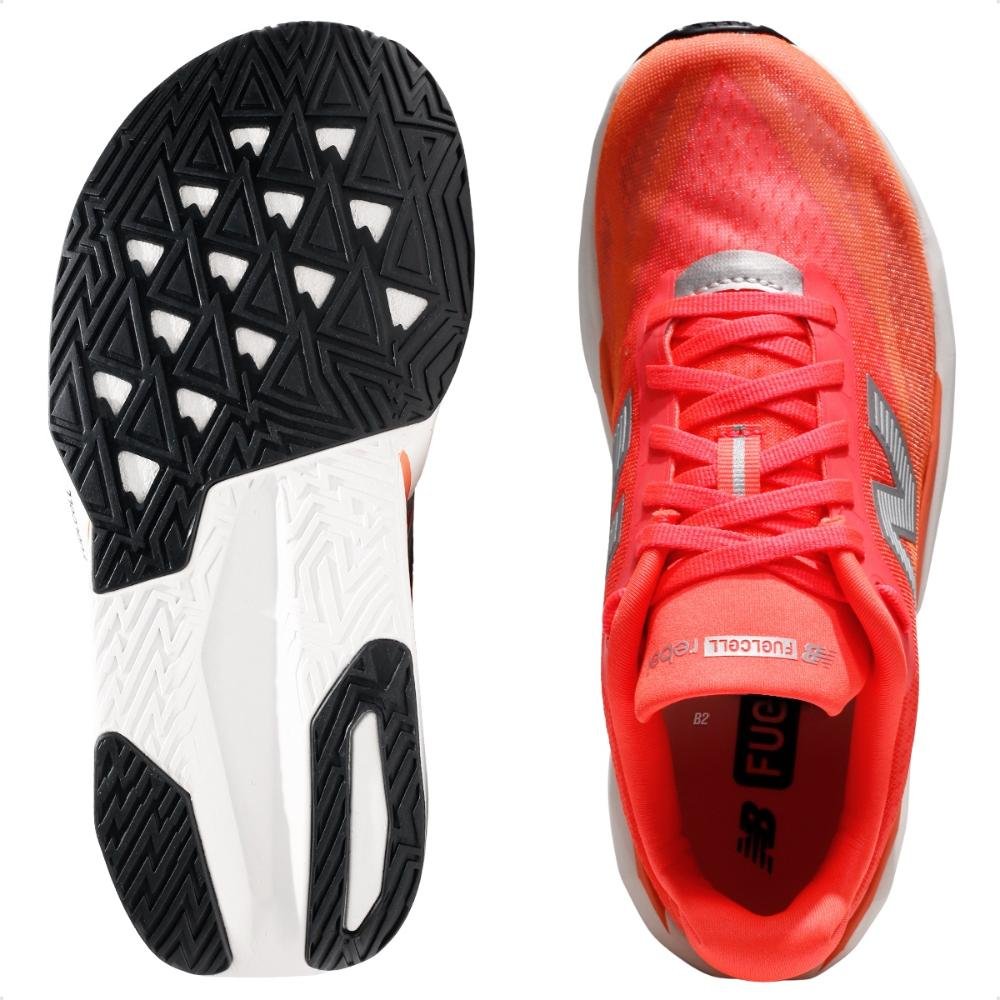 Tenis New Balance Fuelcell Rebel V5 Feminino Vermelho/Laranja 6