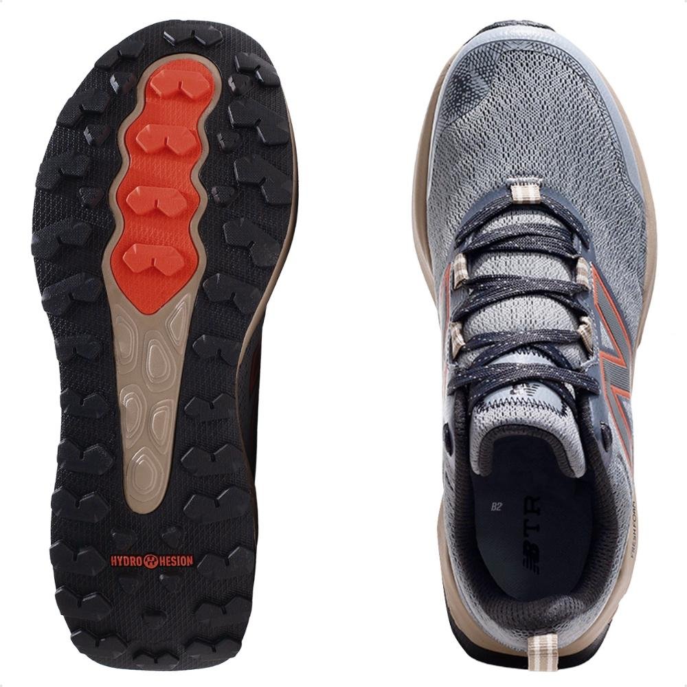 Tênis New Balance Fresh Foam Garoé V2 Masculino Cinza/Laranja 6