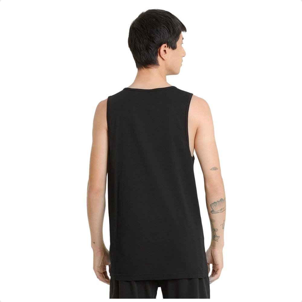 Camiseta Regata Puma Essentials Masculina Preto/Branco 2