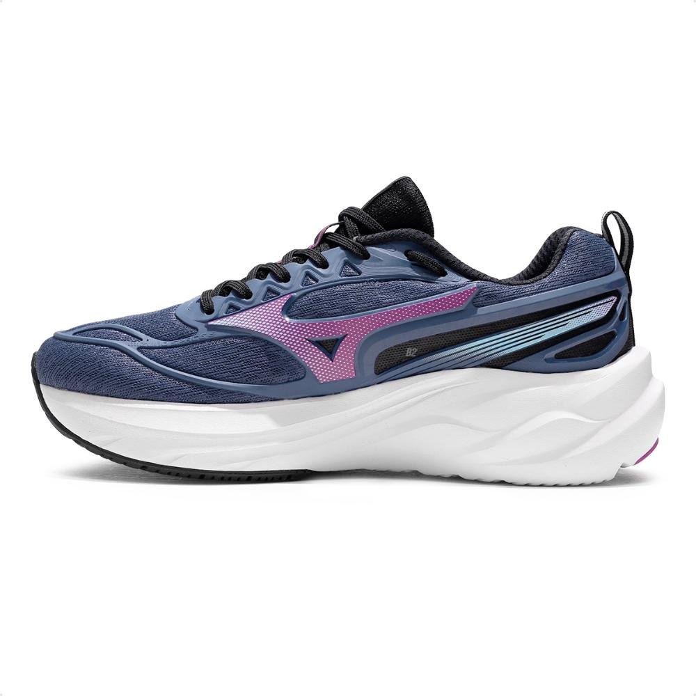 Tênis Mizuno Space 5 Feminino Azul Marinho/Lilás