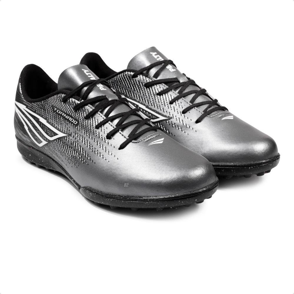 Chuteira Society Penalty Tornado Masculina  Chumbo/Preto 3