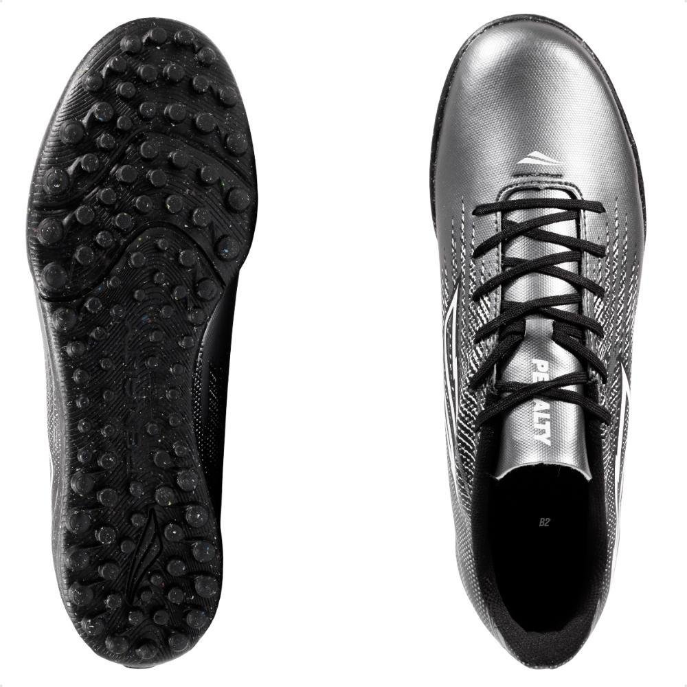 Chuteira Society Penalty Tornado Masculina  Chumbo/Preto 6