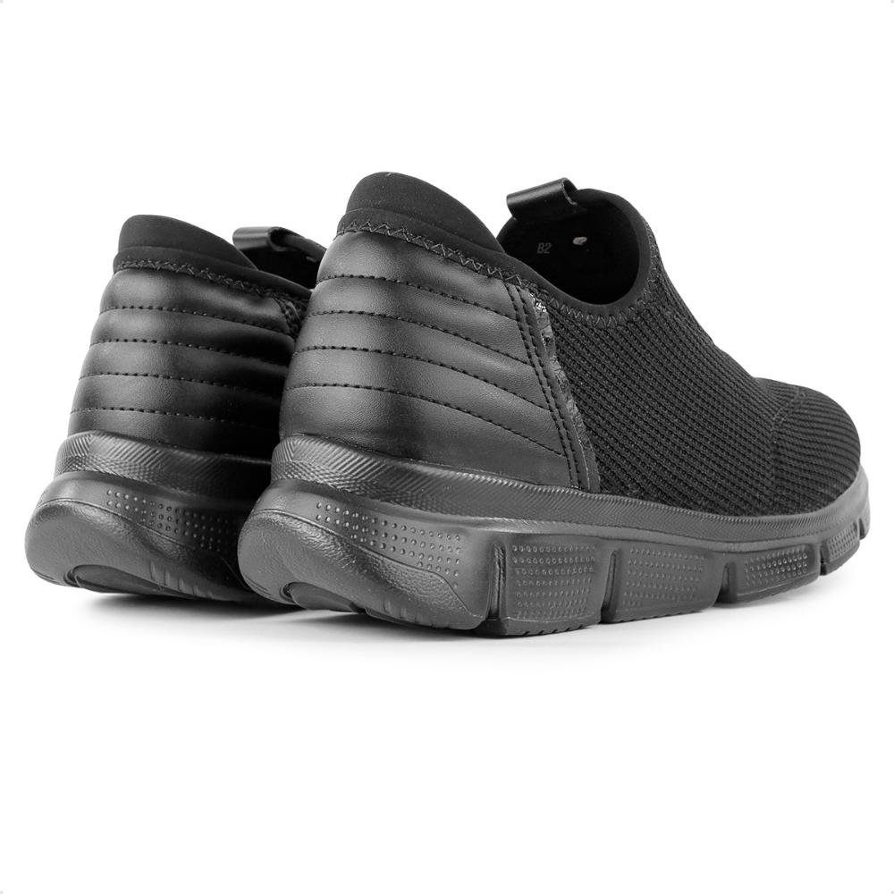 Tênis Comfortflex Knit Slip On Feminino Preto/Preto 5