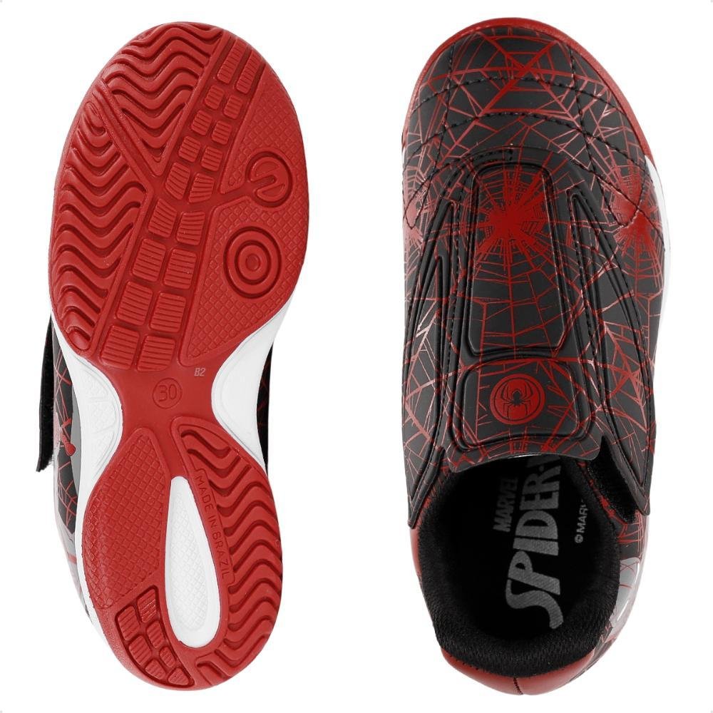Chuteira Futsal Dray Original Sem Cadarço Infantil Vermelho/Preto 6