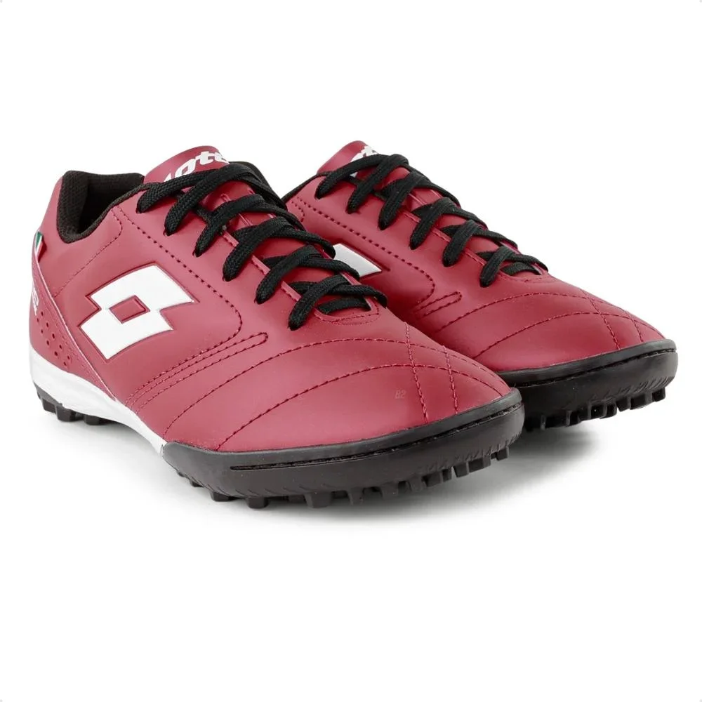 Chuteira Society Lotto Stadio Classic B700 Masculina Vinho/Branco 3