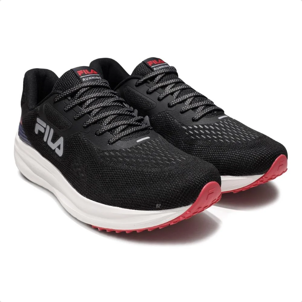Tênis Fila Fastness Masculino Preto/Vermelho 3