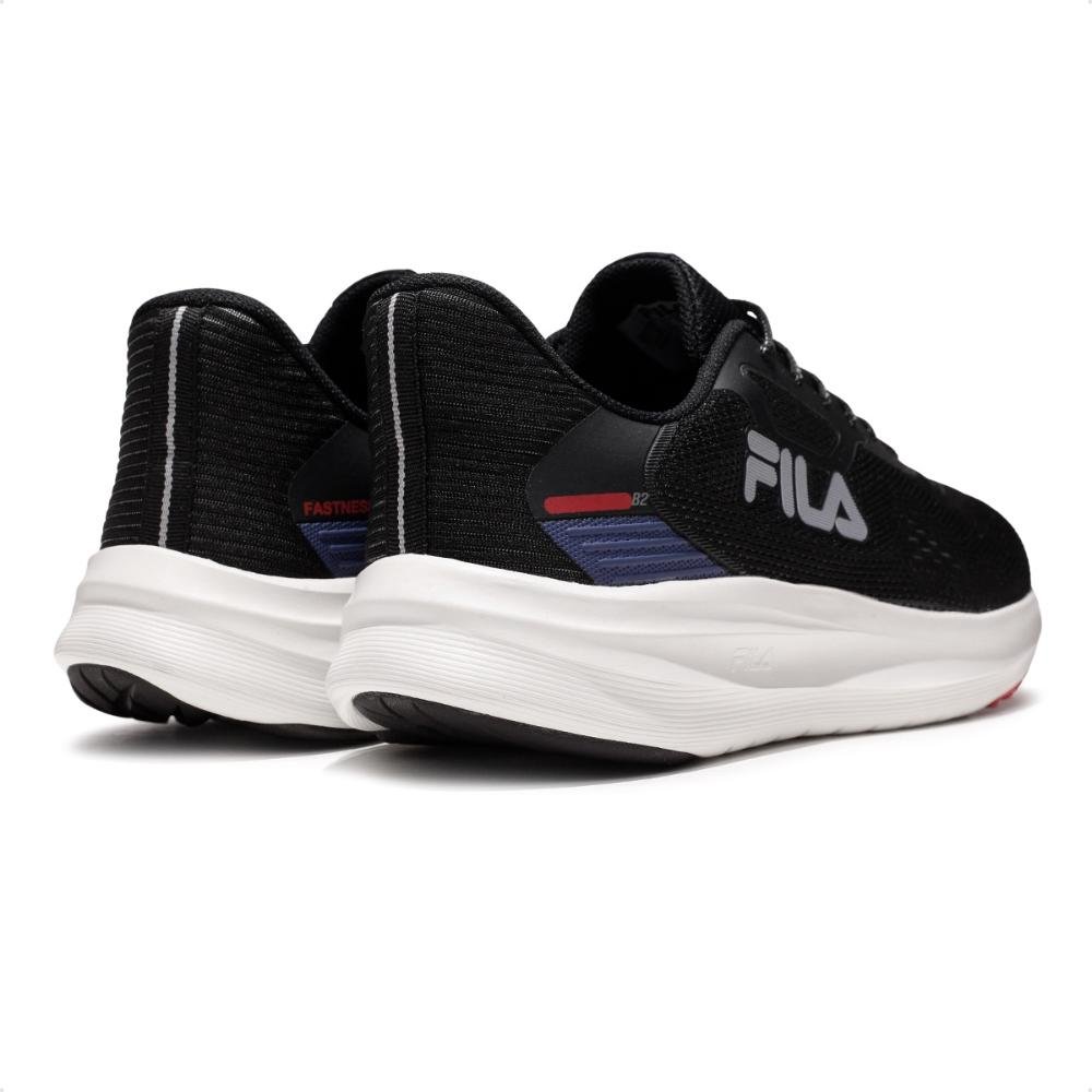 Tênis Fila Fastness Masculino Preto/Vermelho 5