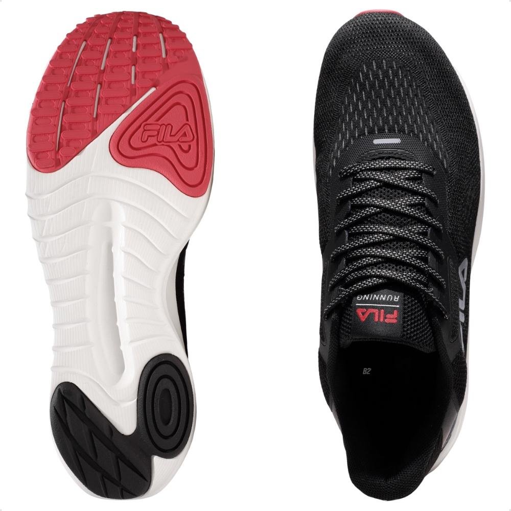 Tênis Fila Fastness Masculino Preto/Vermelho 6