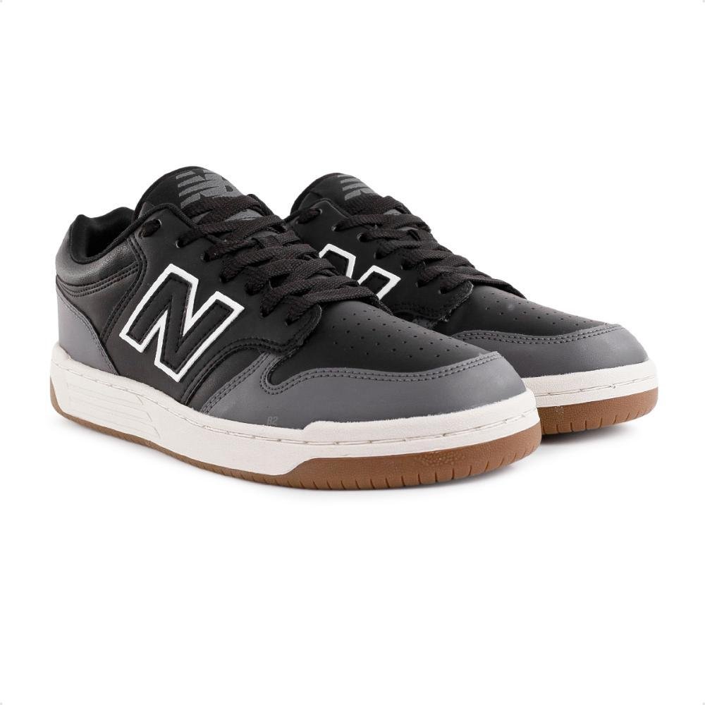 Tênis New Balance 480 Low Masculino Preto/Grafite 3