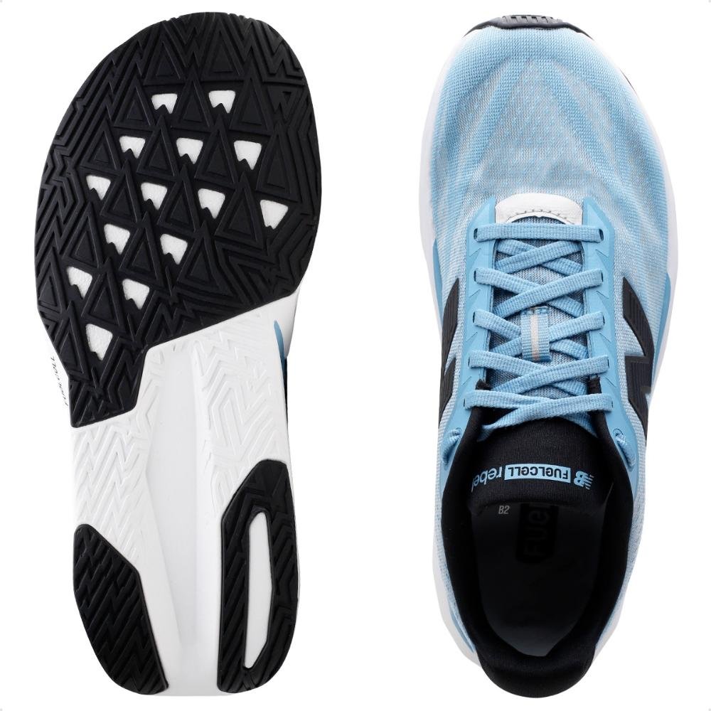 Tenis New Balance Fuelcell Rebel V5 Masculino Azul/Branco 4