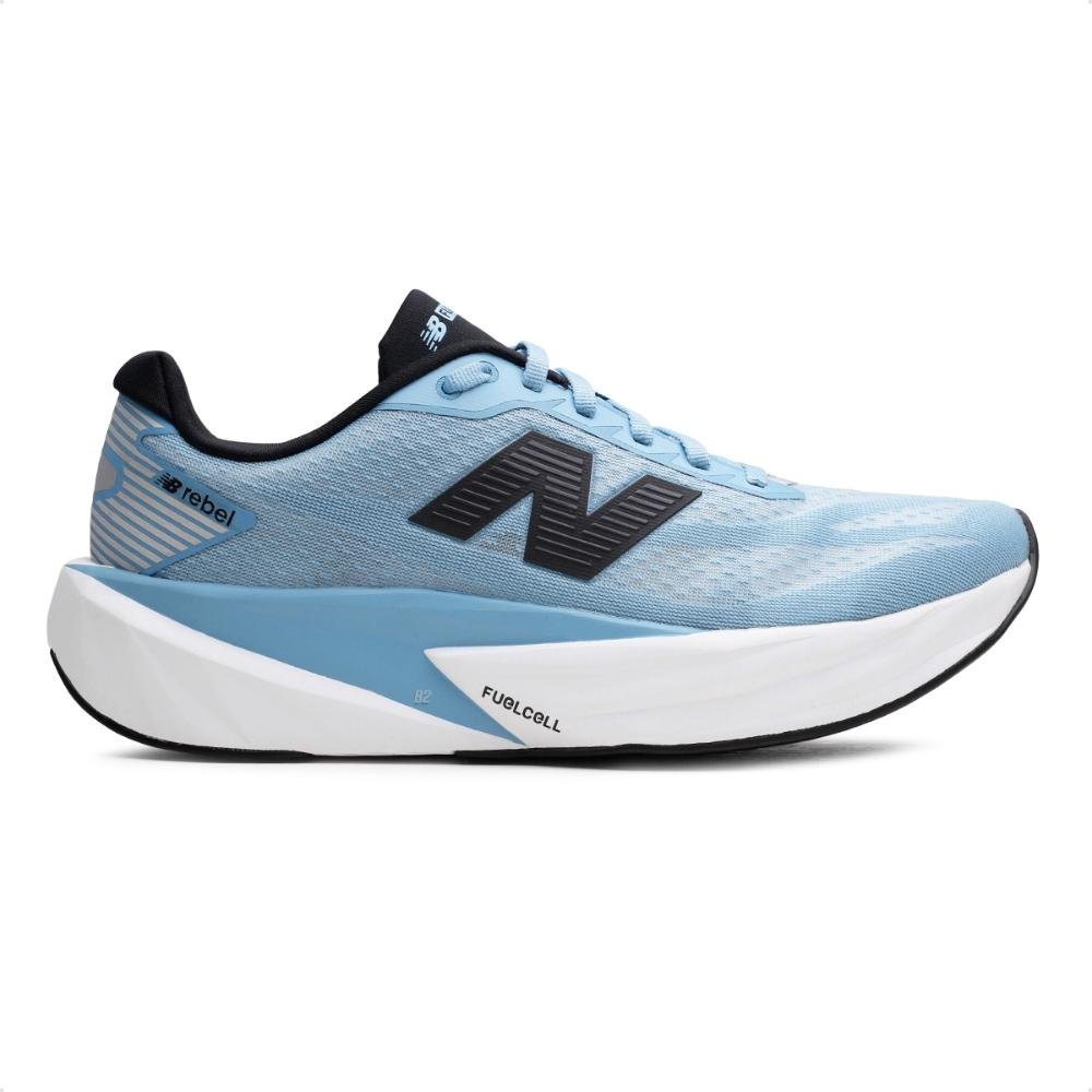 Tenis New Balance Fuelcell Rebel V5 Masculino Azul/Branco 5