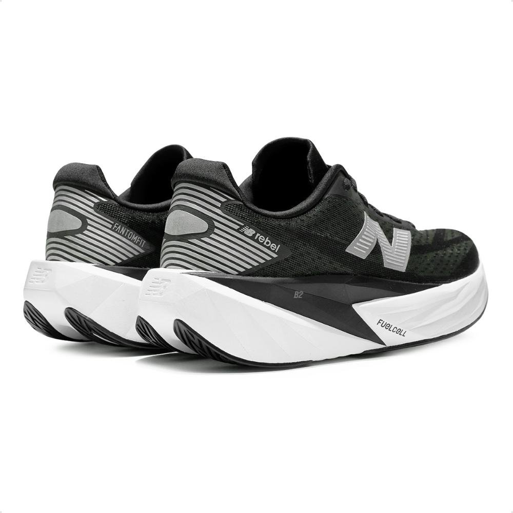 Tenis New Balance Fuelcell Rebel V5 Masculino Preto/Branco 4