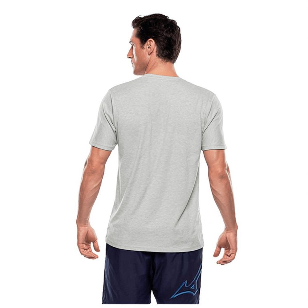 Camiseta Mizuno Treino Run Spark Mescla Masculina Cinza 2