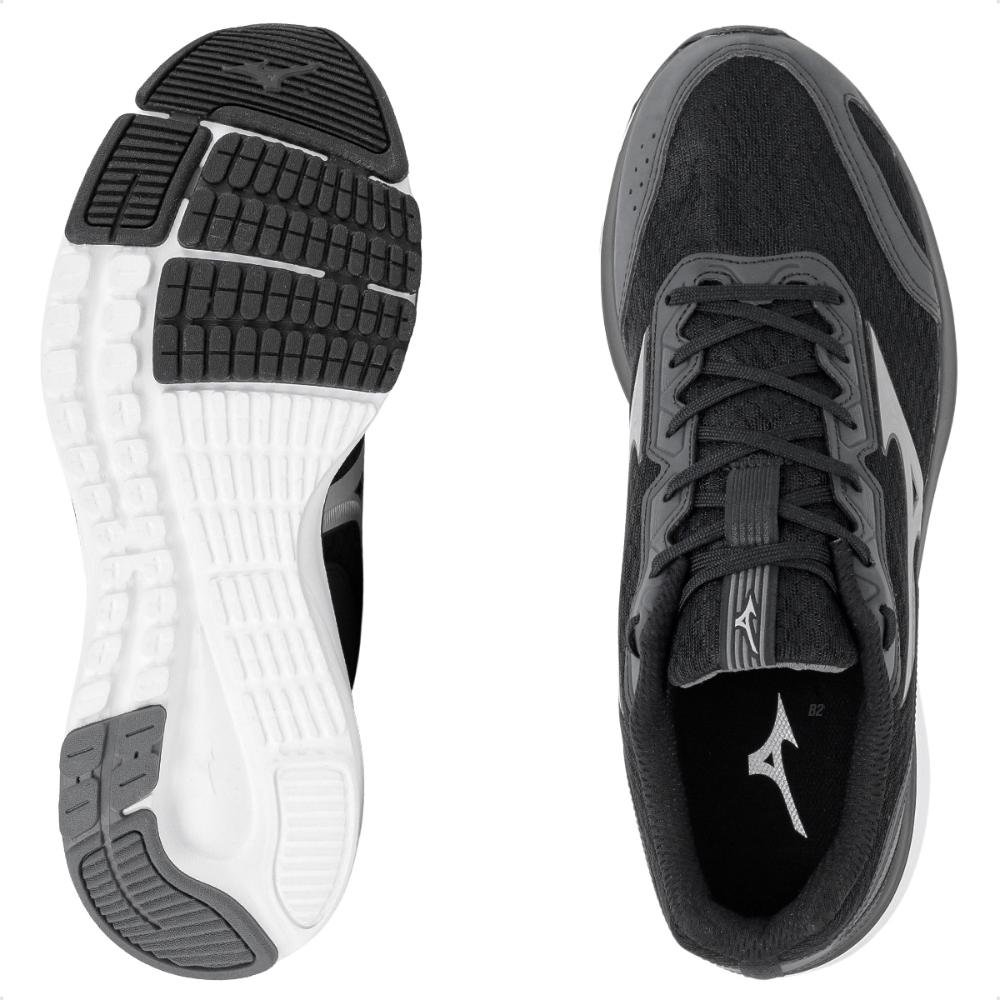 Tênis Mizuno Raijuu 2 Masculino  Preto/Cinza 5