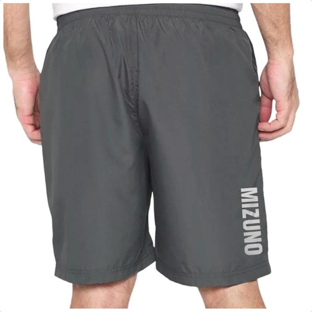 Bermuda Mizuno Big Logo Masculina Cinza 2