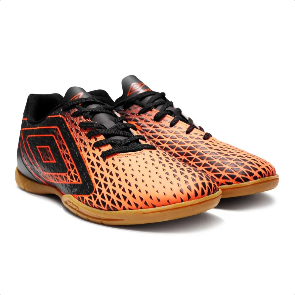 Chuteira Futsal Umbro Mutant Masculino Laranja/Preto 3