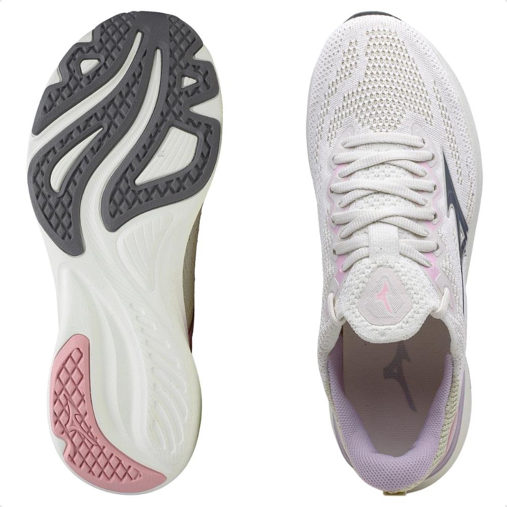 Tenis Mizuno Glow 3 Feminino Bege/Rosa 6