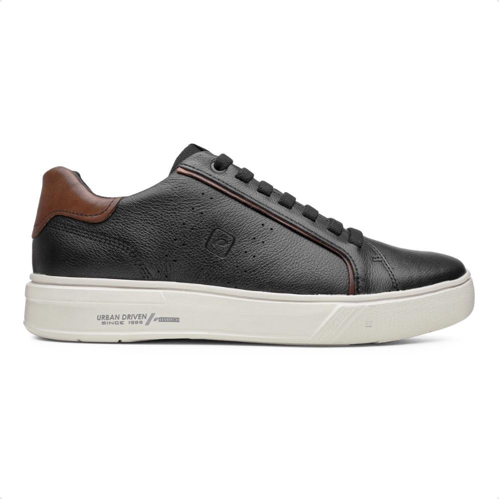 Sapatênis Pegada Flow Casual Masculino Preto/Marrom 1