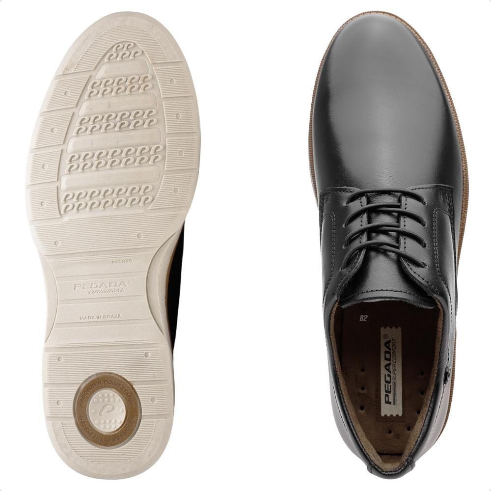 Sapato Pegada Cardiff Casual Masculino Preto 6