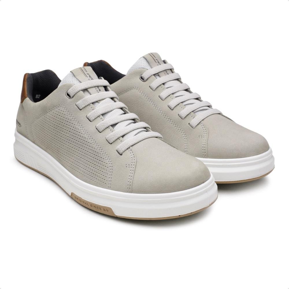 Sapatênis Pegada Trace Casual Masculino Cinza/Marrom 3