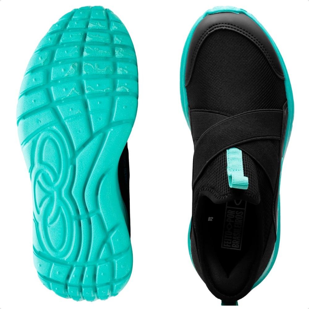 Tênis Olympikus Stream Infantil Preto/Verde 6