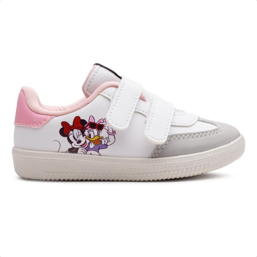 Tênis Disney Casual Minnie Infantil Sem Cadarço