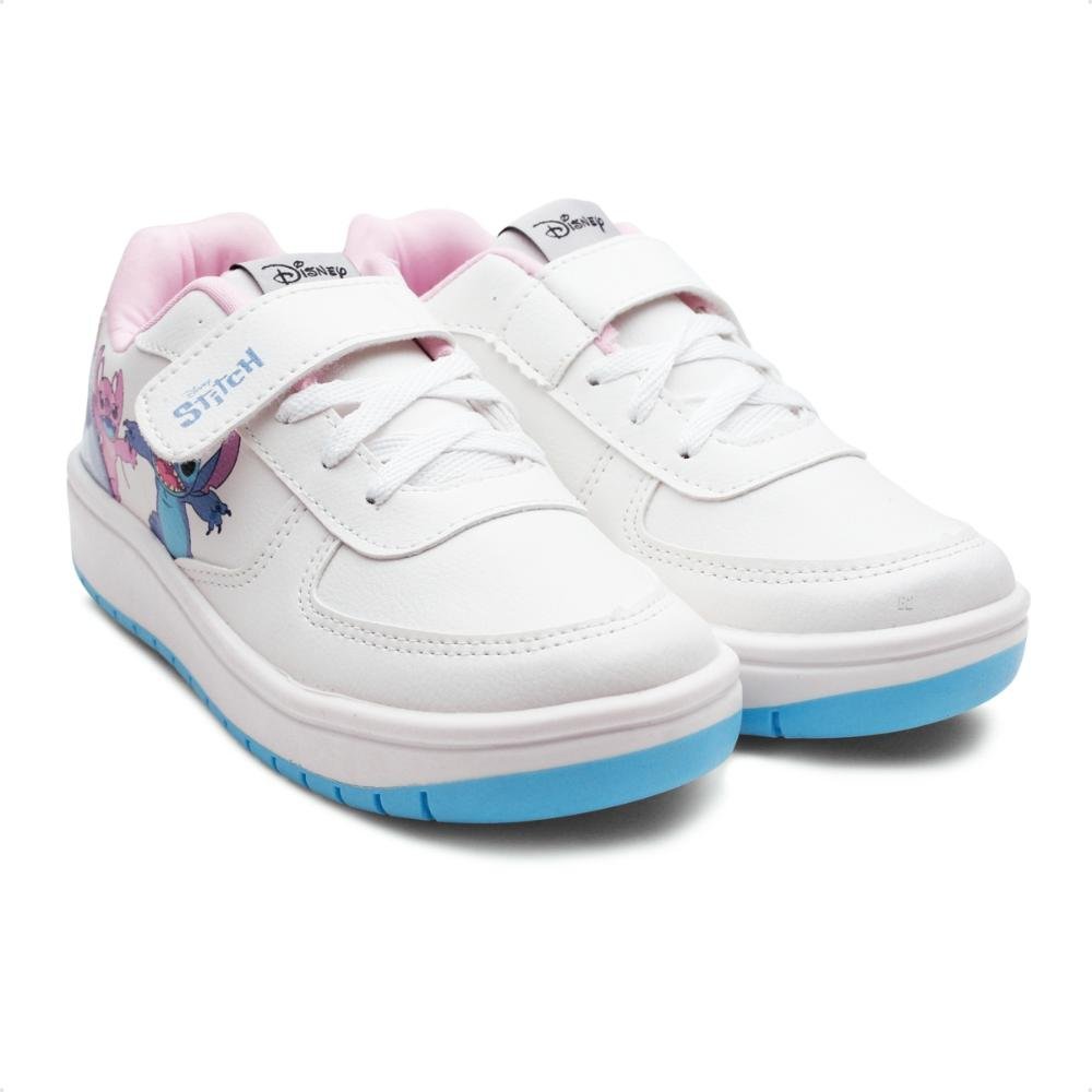 Tênis Disney Casual Stitch Juvenil Calce Fácil Branco 3