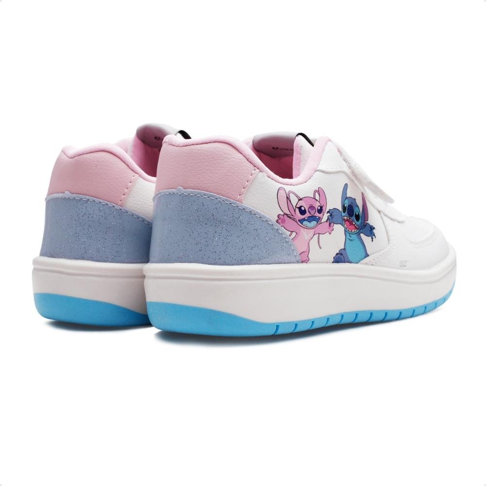 Tênis Disney Casual Stitch Juvenil Calce Fácil Branco 5