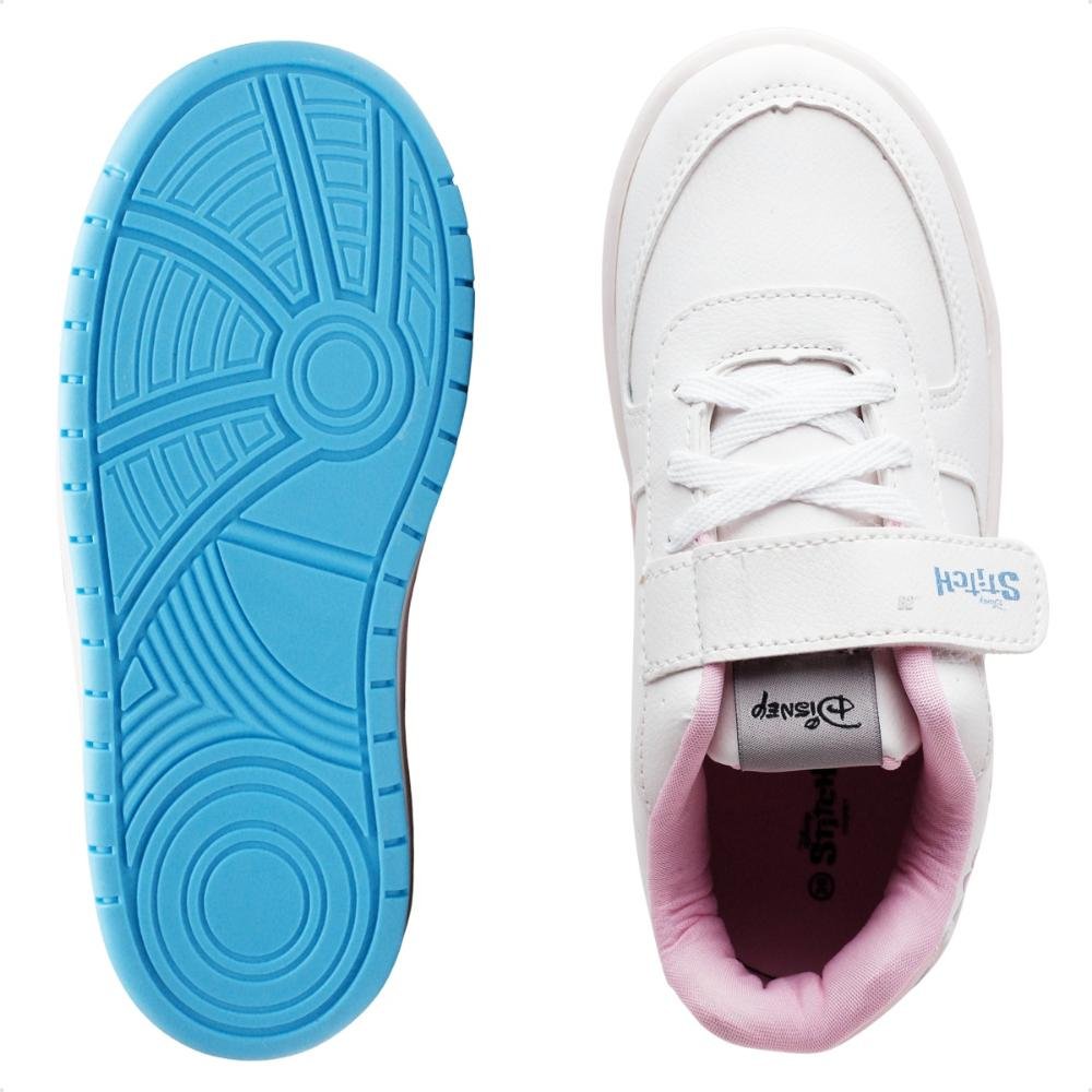 Tênis Disney Casual Stitch Juvenil Calce Fácil Branco 6