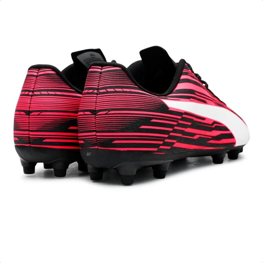 Chuteira Campo Puma Rapido III FG/AG Masculina Vermelho/Preto 5