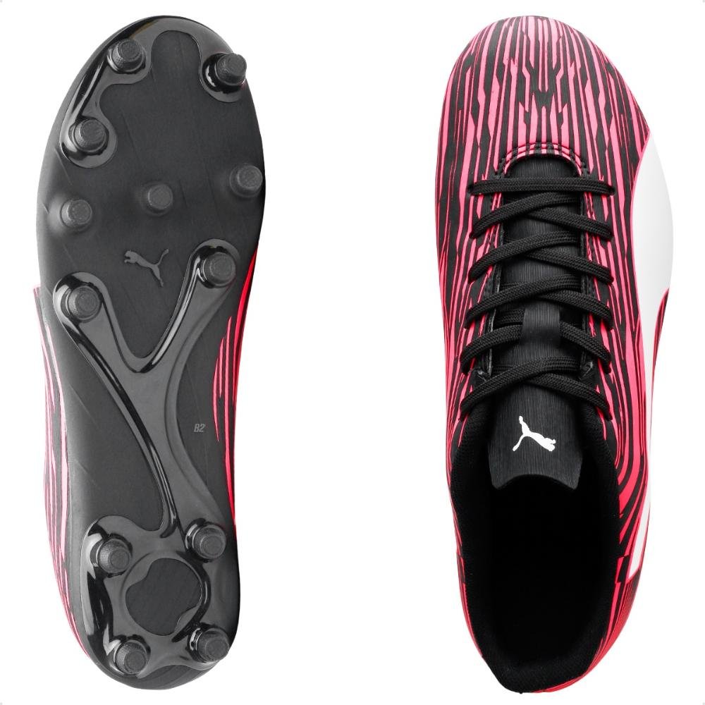 Chuteira Campo Puma Rapido III FG/AG Masculina Vermelho/Preto 6