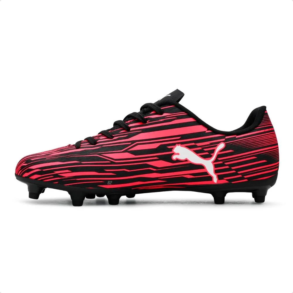 Chuteira Campo Puma Rapido III FG/AG Masculina Vermelho/Preto 2