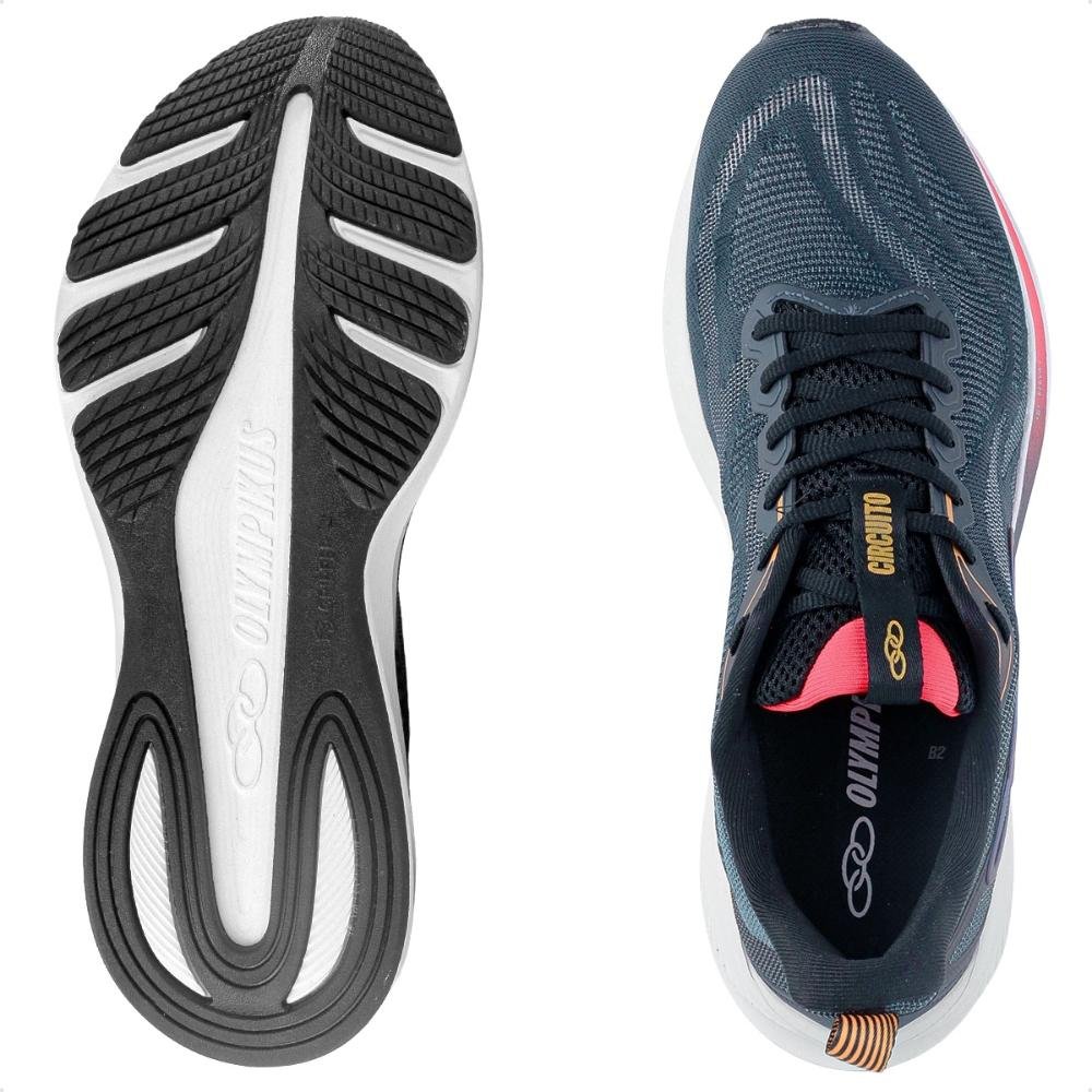 Tênis Olympikus Circuito Feminino Tamanho Grande  Azul Marinho 6