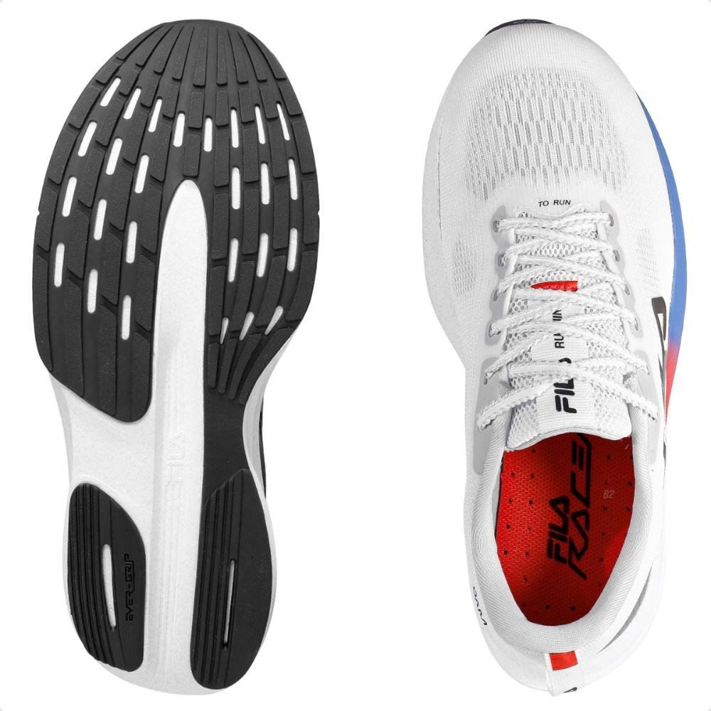 Tênis Fila Racer Fastpace Feminino Tamanho Grande Branco/Prata 6