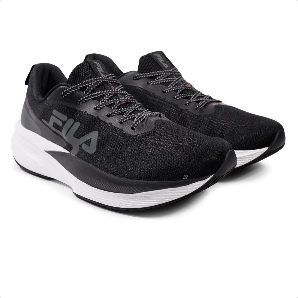 Tênis Fila Racer Fastpace Feminino Tamanho Grande  Preto/Grafite 3