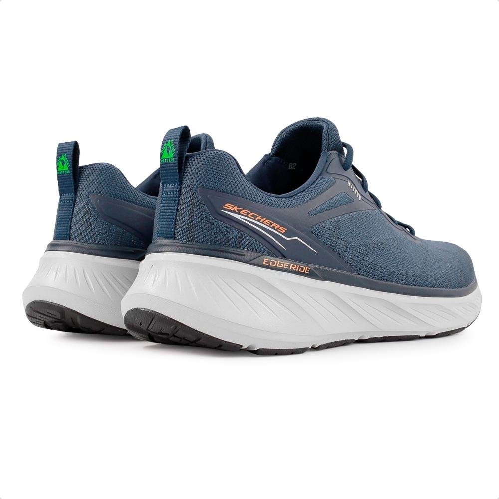 Tênis Skechers Edgeride Exxo Feminino Tamanho Grande Azul Marinho 5