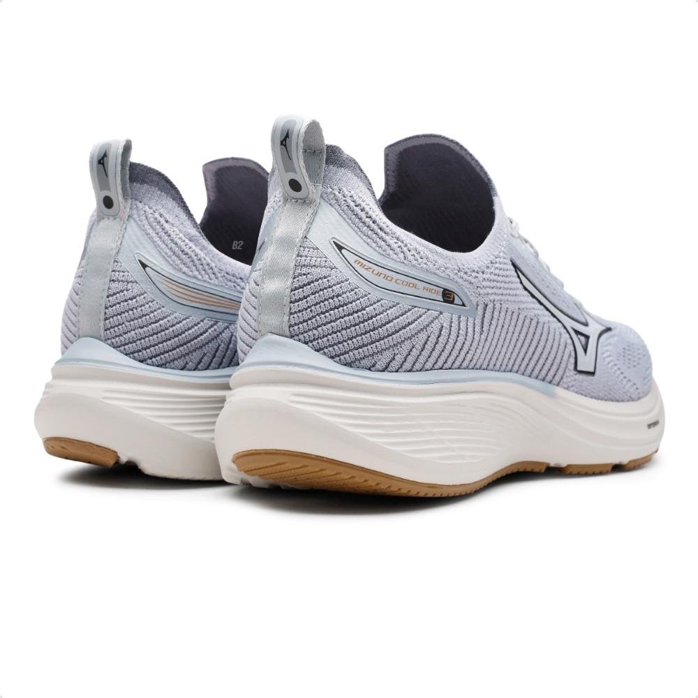 Tênis Mizuno Cool Ride 3 Feminino Tamanho Grande   Cinza 5