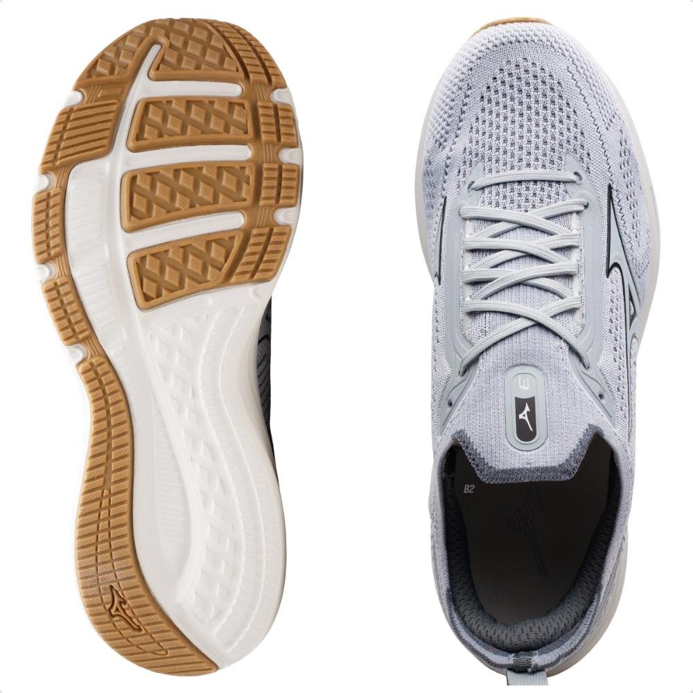 Tênis Mizuno Cool Ride 3 Feminino Tamanho Grande   Cinza 6