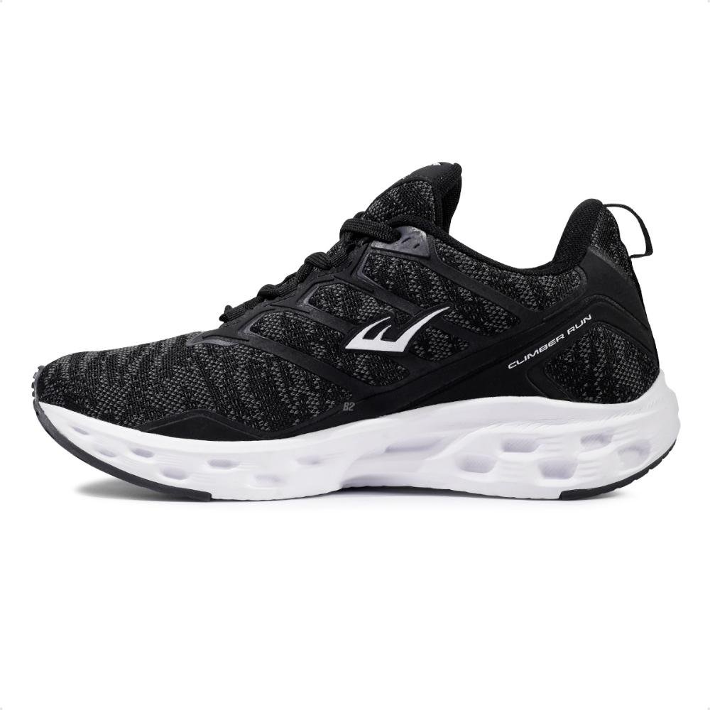Tênis Everlast Climber Run Feminino Tamanho Grande   Preto/Branco 2