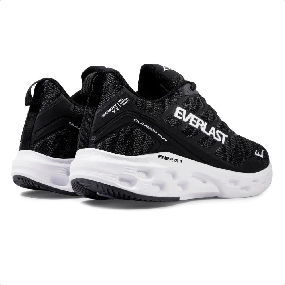 Tênis Everlast Climber Run Feminino Tamanho Grande   Preto/Branco 5