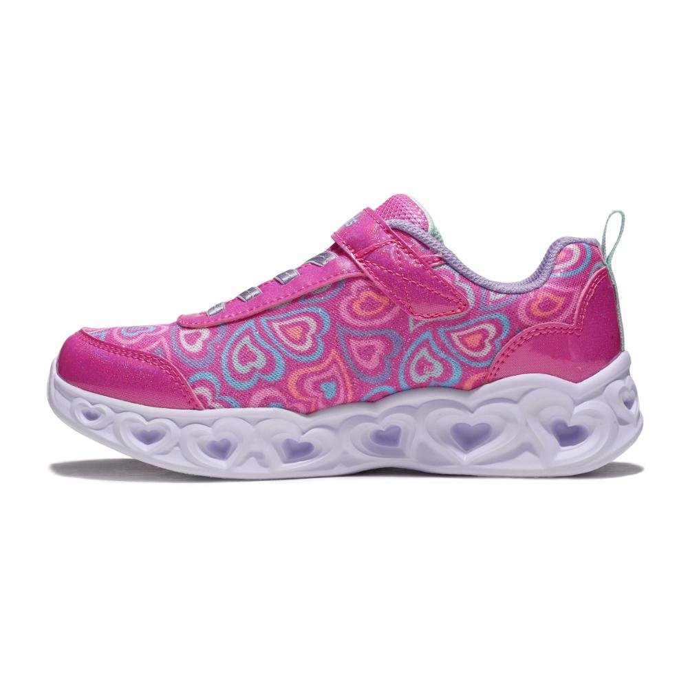 Tênis Skechers Heart Lights Boogie Love Infantil Rosa 3