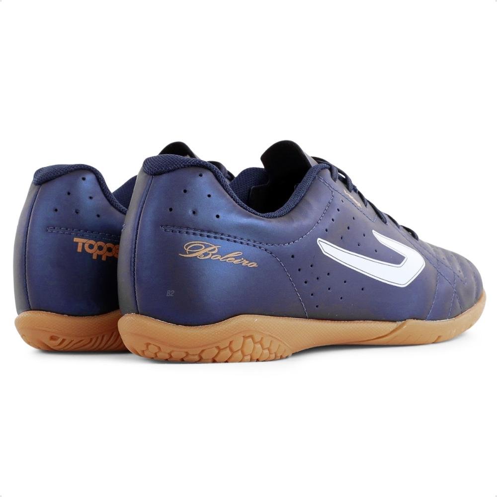Chuteira Futsal Topper Boleiro V Masculina  Azul Marinho 5