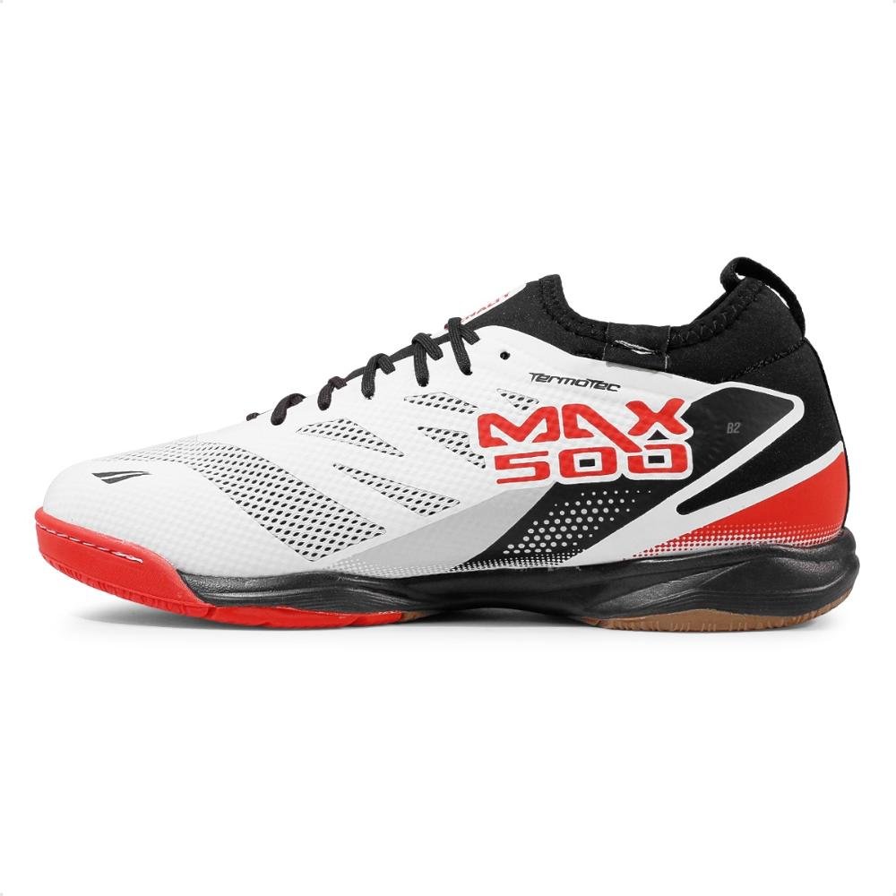 Chuteira Futsal Penalty Max 500 Locker Y-3 Masculina Branco/Preto 2