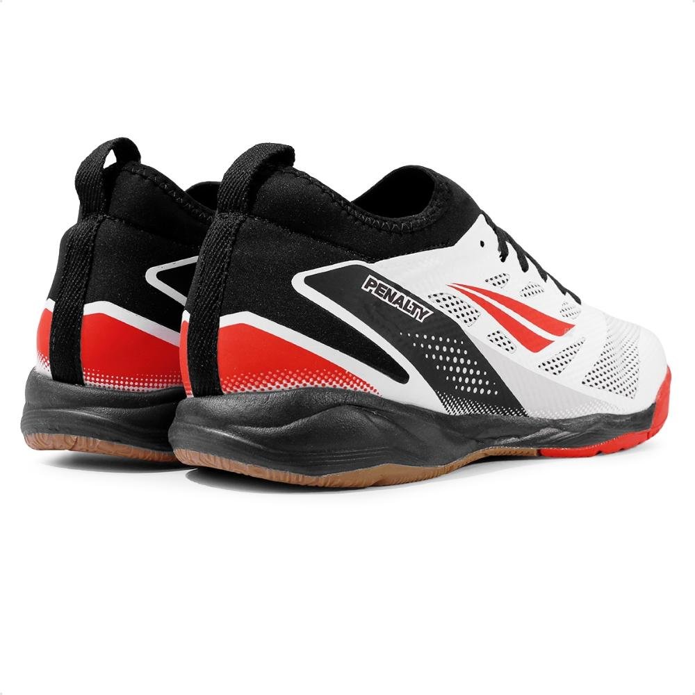 Chuteira Futsal Penalty Max 500 Locker Y-3 Masculina Branco/Preto 5
